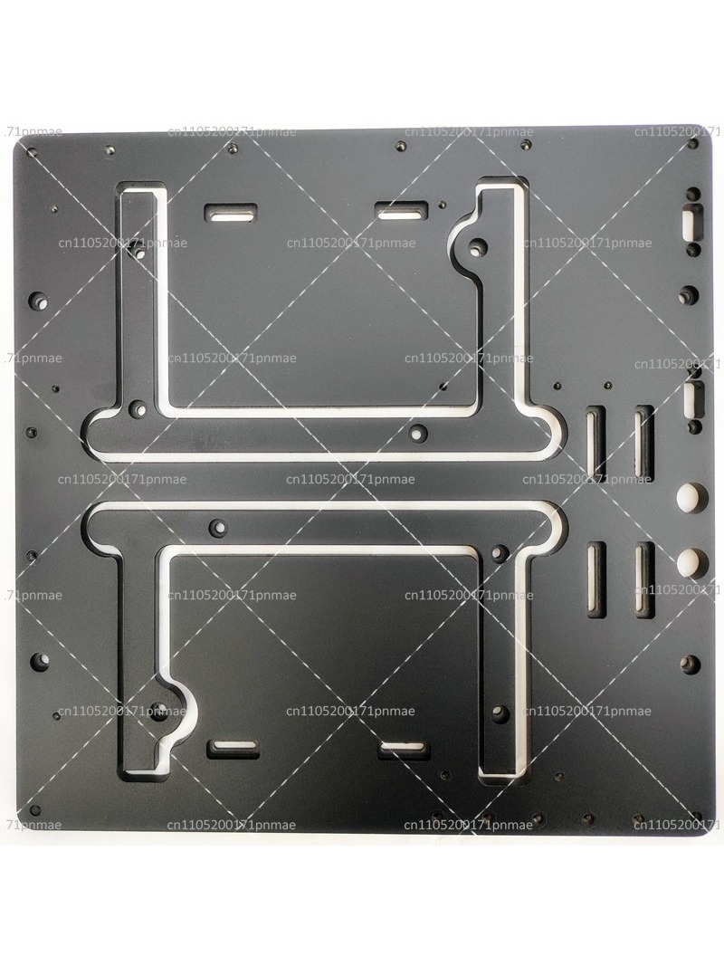 Aluminum Open Frame Test Bench Water Cooling - Open frame aluminium computerkast, MATX waterkoeling